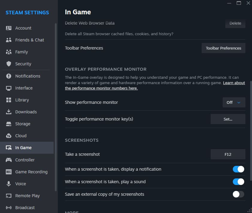 show fps in steam